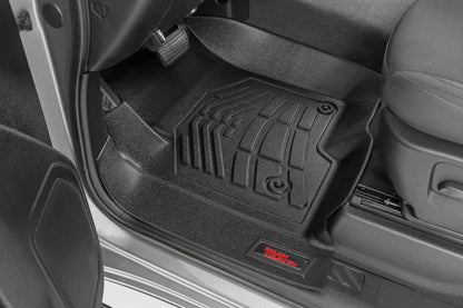 Sure-Fit Floor Mats FR & RR FR Bucket Crew Silverado/Sierra 1500/2500HD/3500HD (19-26) Rough Country-1