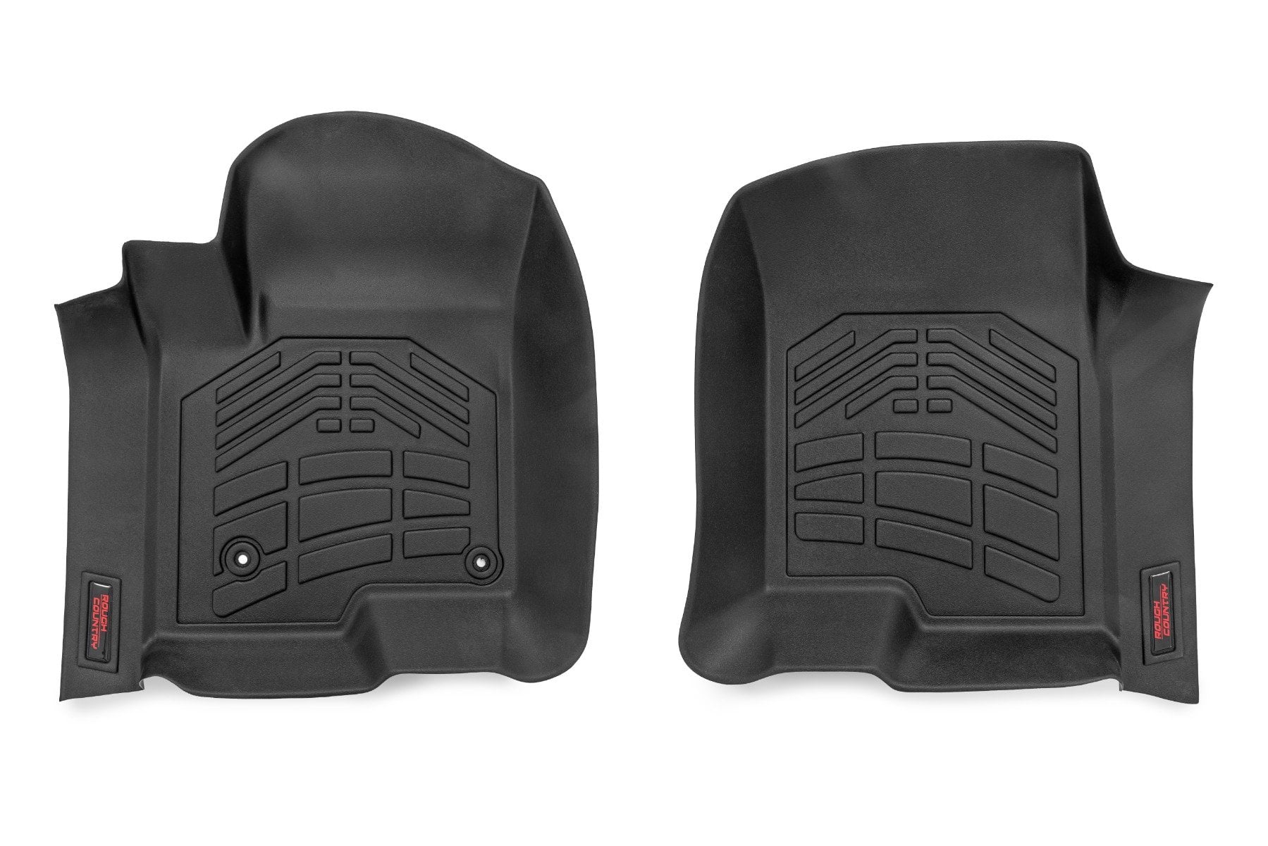 Sure-Fit Floor Mats FR & RR FR Bucket Crew Silverado/Sierra 1500/2500HD/3500HD (19-26) Rough Country-2