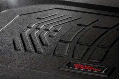 Sure-Fit Floor Mats FR & RR FR Bucket Crew Silverado/Sierra 1500/2500HD/3500HD (19-26) Rough Country-5