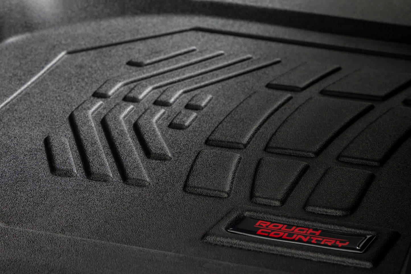 Floor Mats FR Bucket Crew Silverado/Sierra 1500/2500HD/3500HD (19-26) Rough Country-2