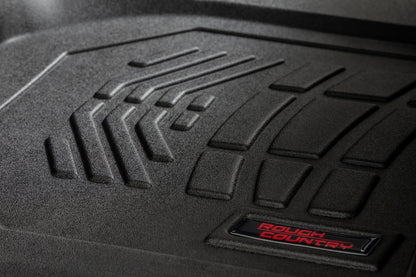 Floor Mats FR Bucket Crew Silverado/Sierra 1500/2500HD/3500HD (19-26) Rough Country-2