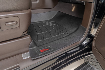 Floor Mats FR Bucket Crew Silverado/Sierra 1500/2500HD/3500HD (19-26) Rough Country-5