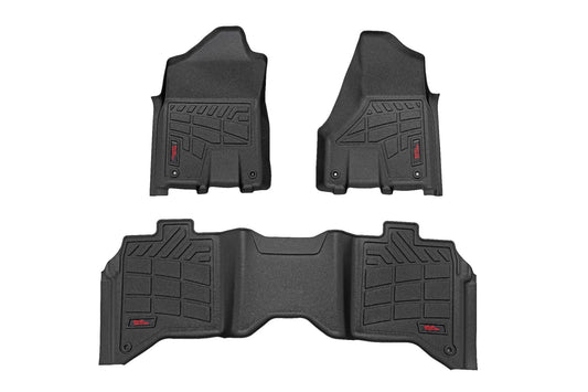 Sure-Fit Floor Mats Front & Rear Bucket Crew Ram 2500/3500 (19-26) Rough Country