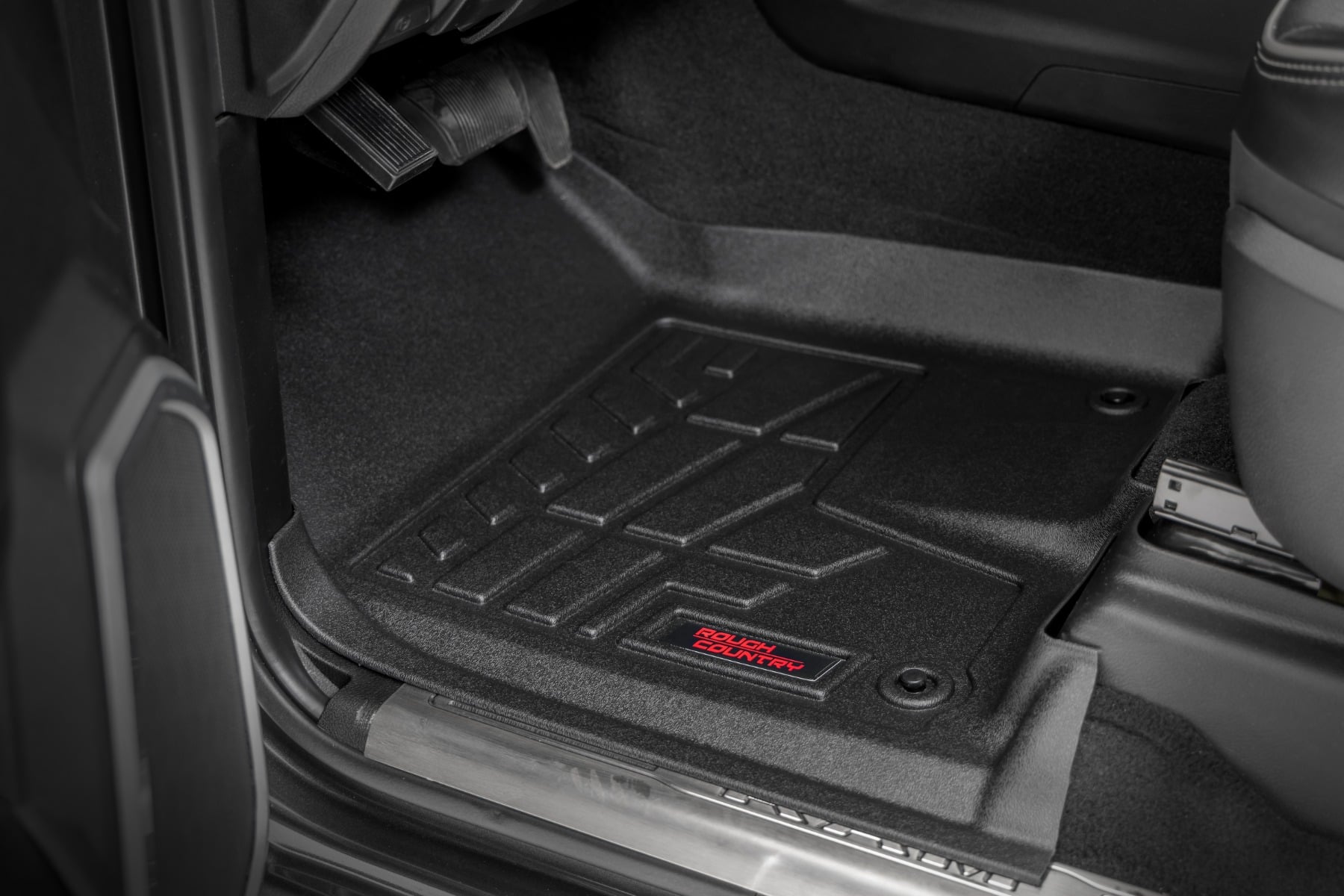 Sure-Fit Floor Mats Front & Rear Bucket Crew Ram 2500/3500 (19-26) Rough Country-1