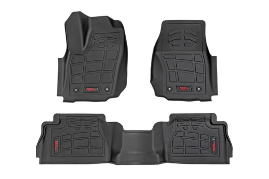 Sure-Fit Floor Mats Front & Rear Double Cab Toyota Tacoma (24-26) Rough Country