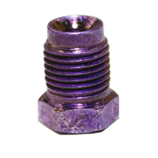 Sp10-10- 10pack: 3 / 16, 1 / 2-20, 9 / 16 Hex Fitting Inverted, Violet Fine Lines