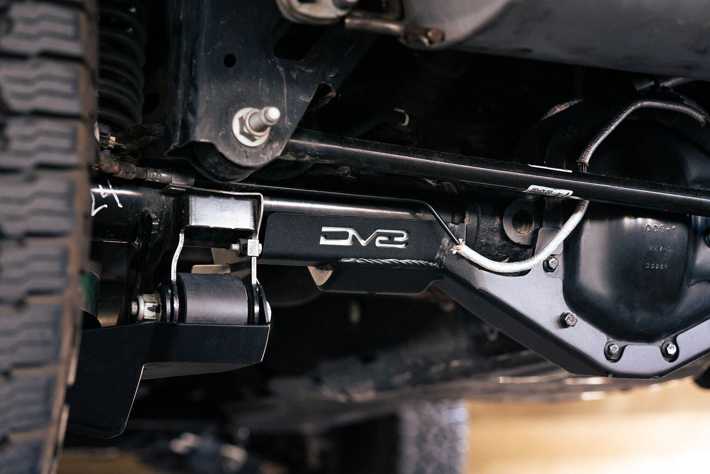 2021 2024 Ford Bronco Rear Differential Skid Plate DV8 Offroad-5