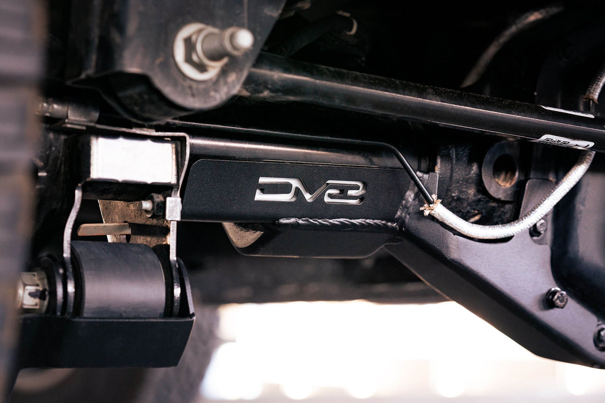 2021 2024 Ford Bronco Rear Differential Skid Plate DV8 Offroad-7