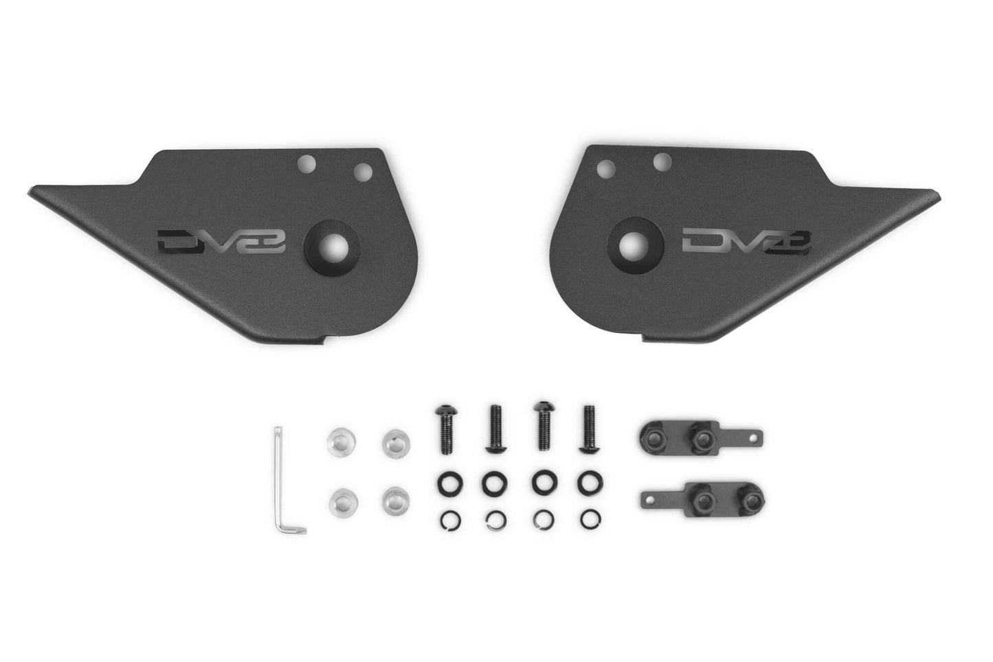 2021 2024 Ford Bronco Trailing Arm Skid Plates Without OEM Welded Skid DV8 Offroad-4