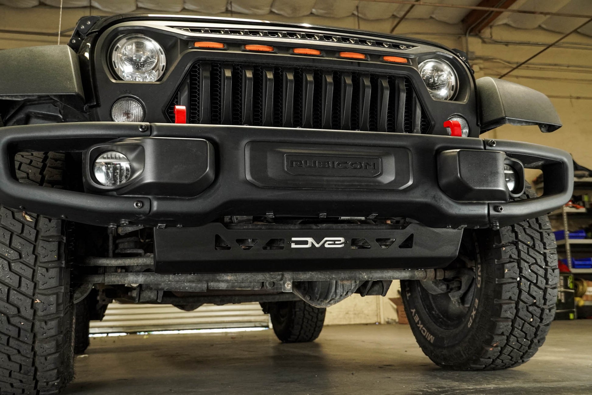 2007 2018 Jeep Wrangler JK Front Skid Plate DV8 Offroad-1