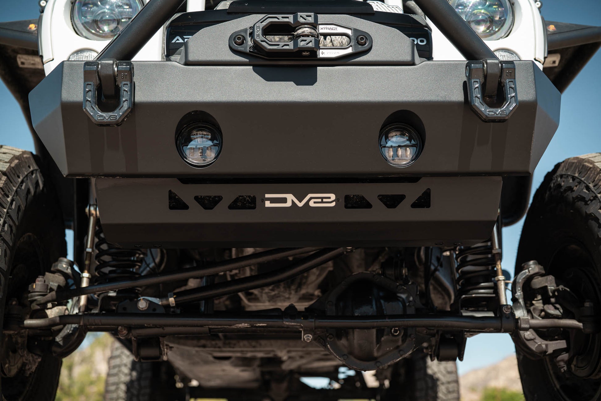 2007 2018 Jeep Wrangler JK Front Skid Plate DV8 Offroad-2