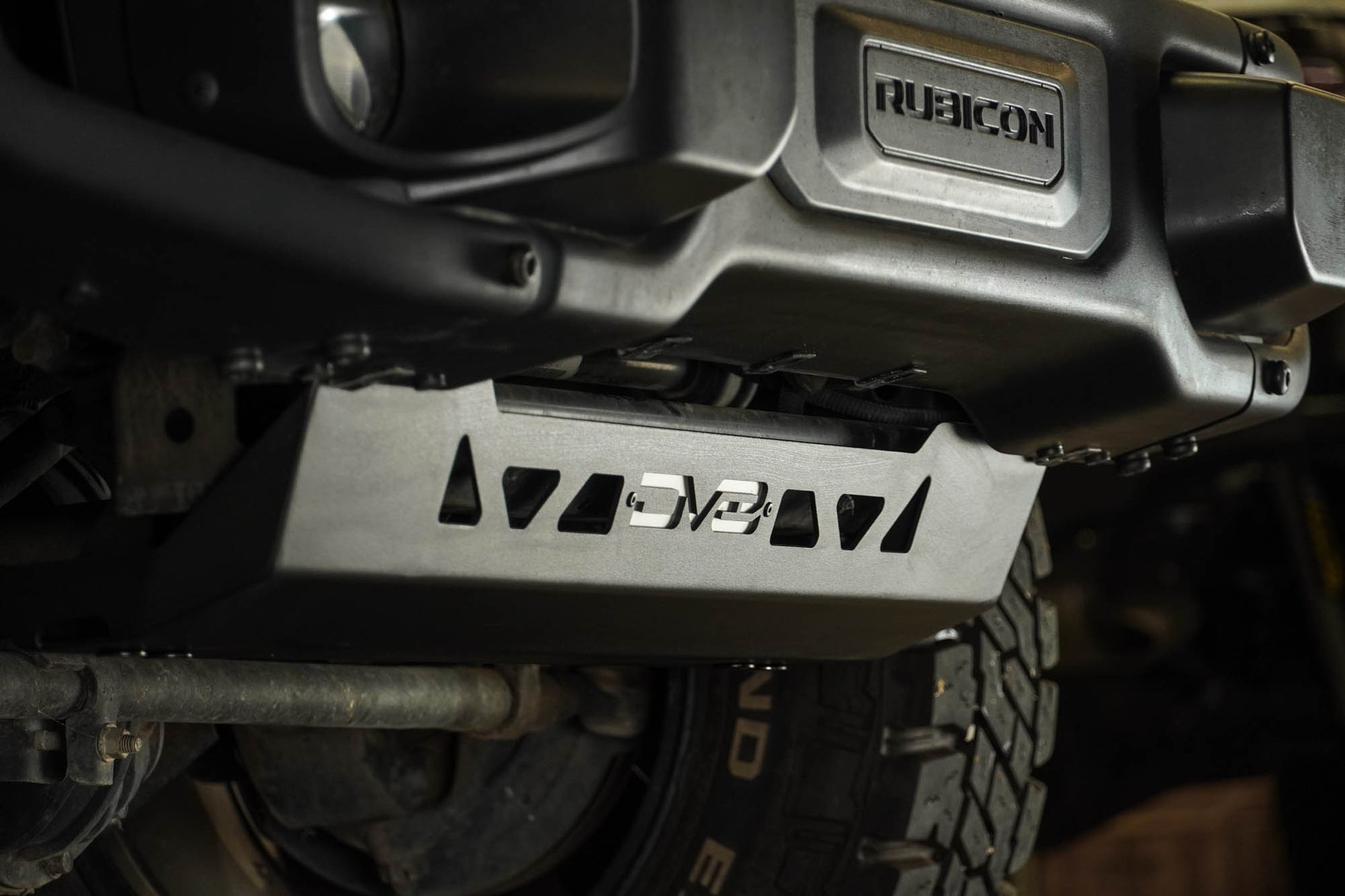 2007 2018 Jeep Wrangler JK Front Skid Plate DV8 Offroad-9