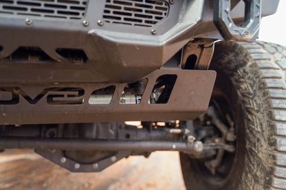2018=2025 Jeep Wrangler JL JL Gladiator JT Front Bumper Sway Bar Disconnect Motor Skid Plate DV8 Offroad-16
