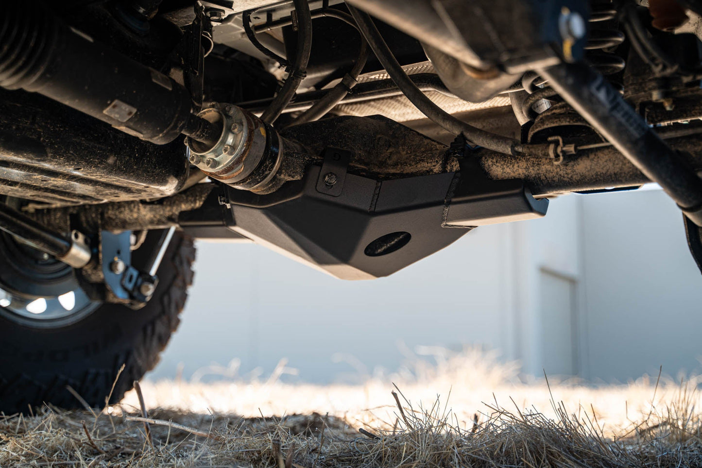 2018 2025 Jeep Wrangler Gladiator Rear D44 Differential Skid Plate DV8 Offroad-4
