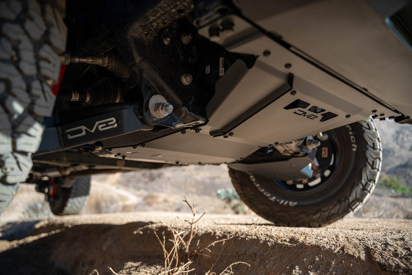 2024 2025 Toyota Tacoma, Land Cruiser Rear Belly Skid Plate DV8 Offroad-3