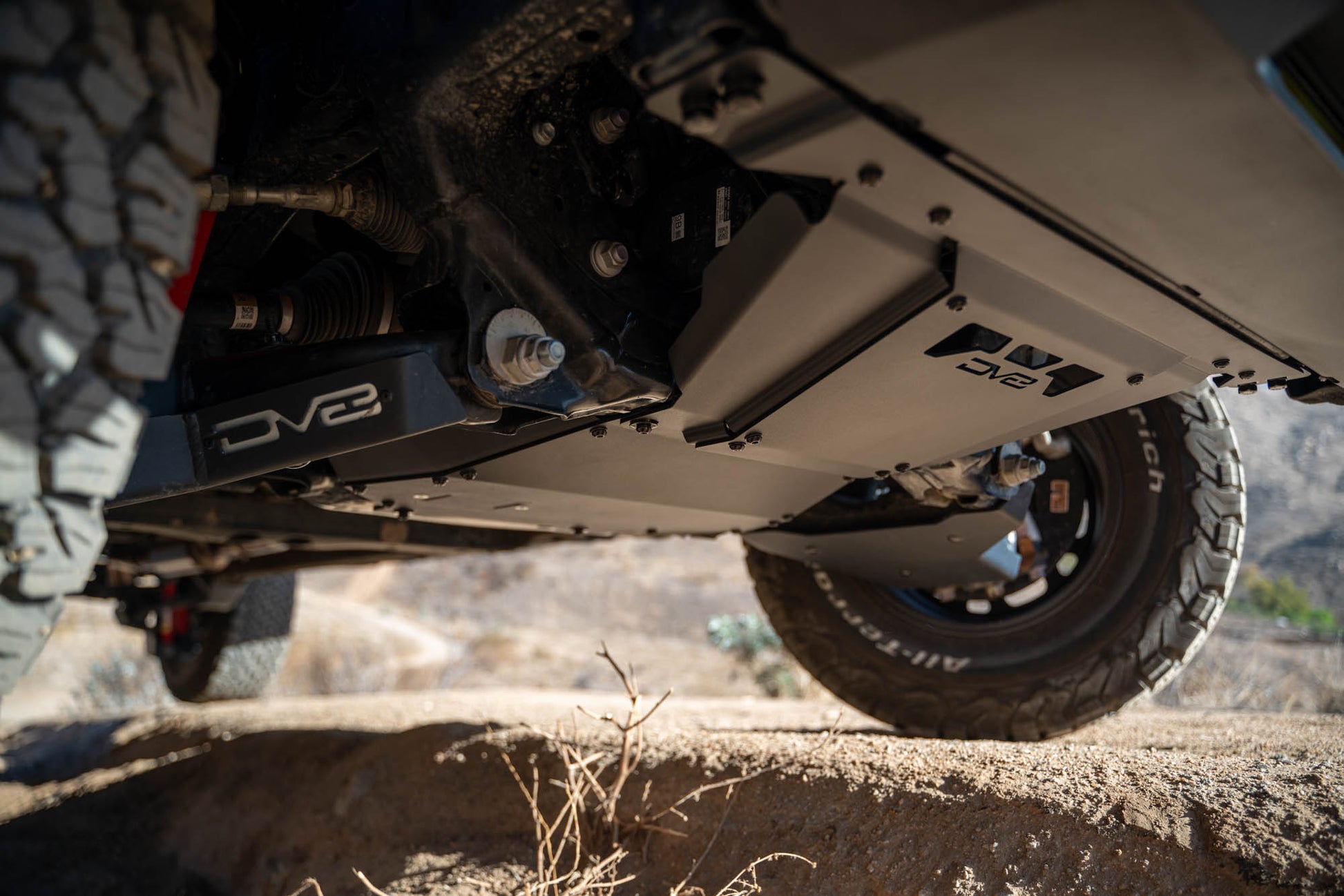 2024 2025 Toyota Tacoma, Land Cruiser Rear Belly Skid Plate DV8 Offroad-3