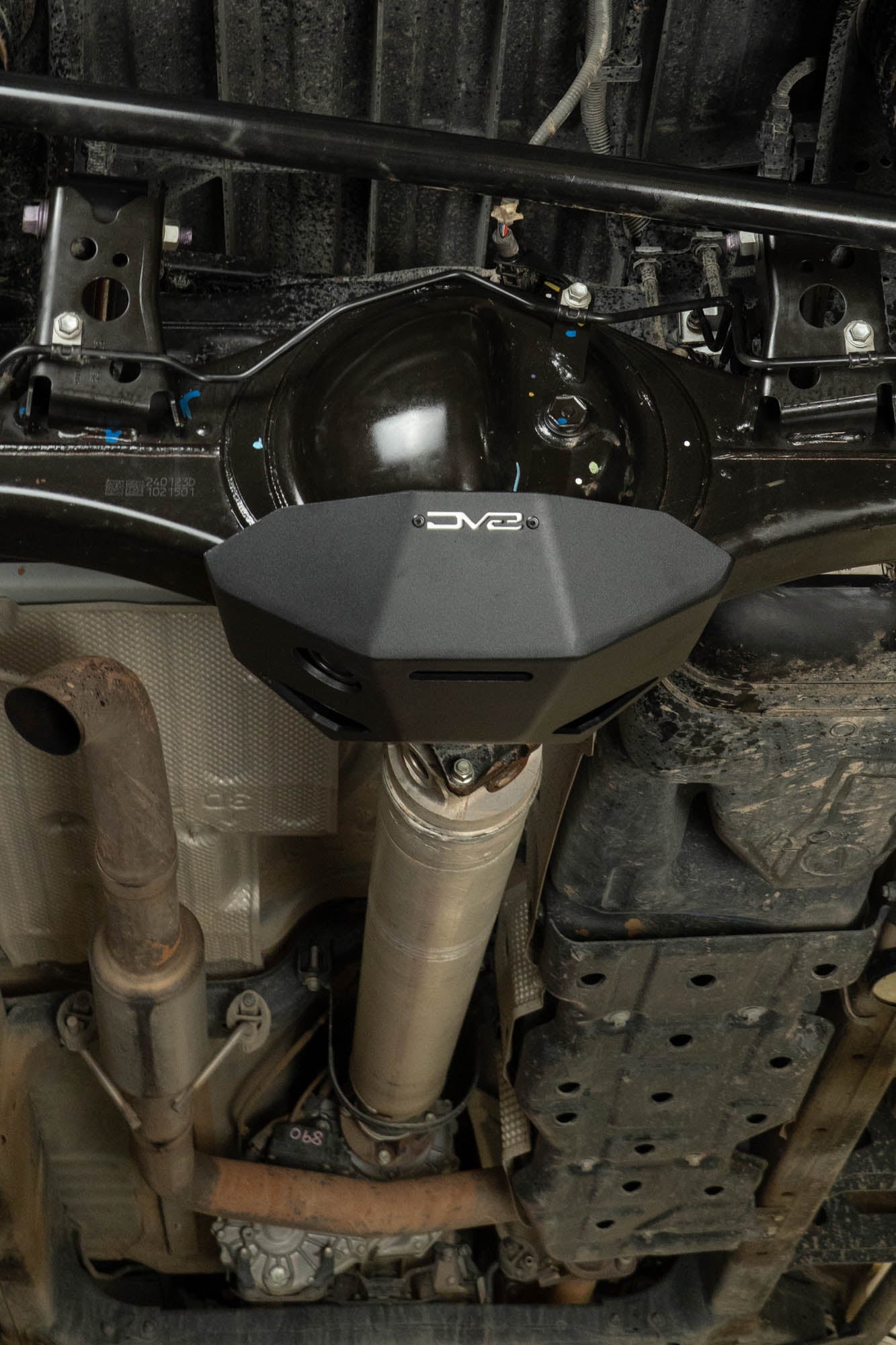 2024 2026 Toyota Tacoma Rear Differential Skid Plate DV8 Offroad-1