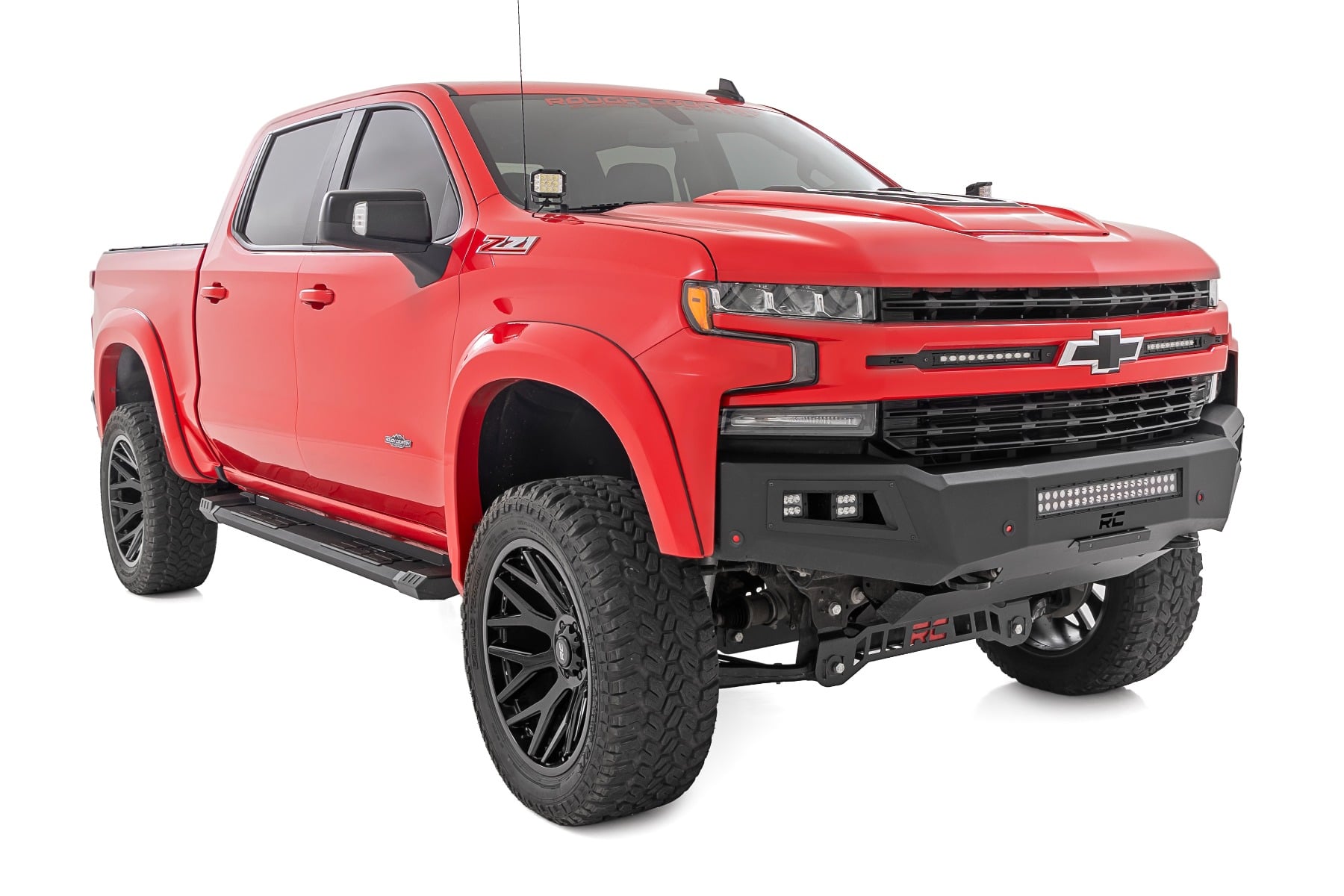 HD2 Aluminum Running Boards Crew Cab Silverado/Sierra 1500/2500HD/3500HD (19-26) Rough Country-3