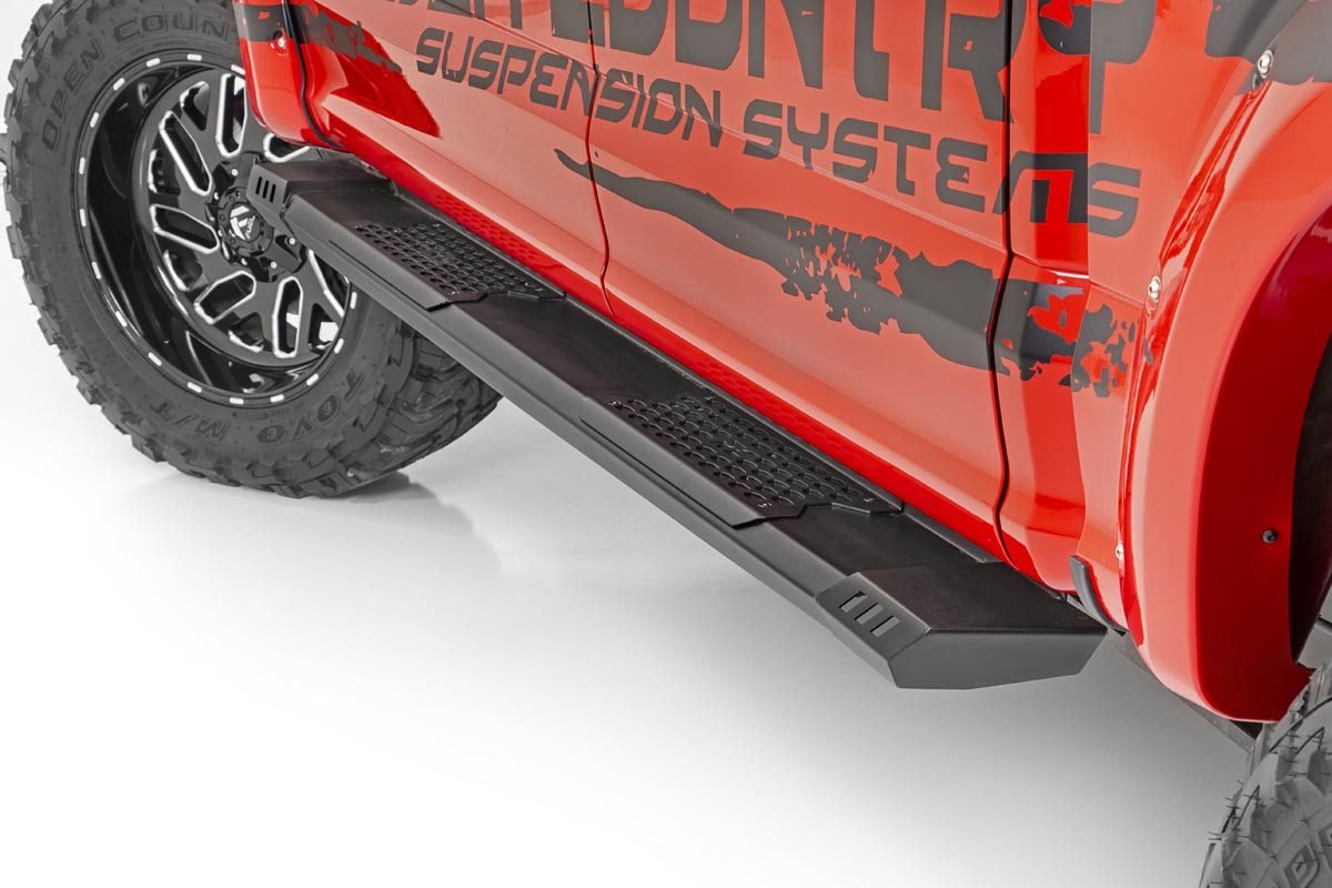 Rough Country Chevy HD2 Running Boards 19-20 GM 1500/2500 HD Crew Cab Rough Country