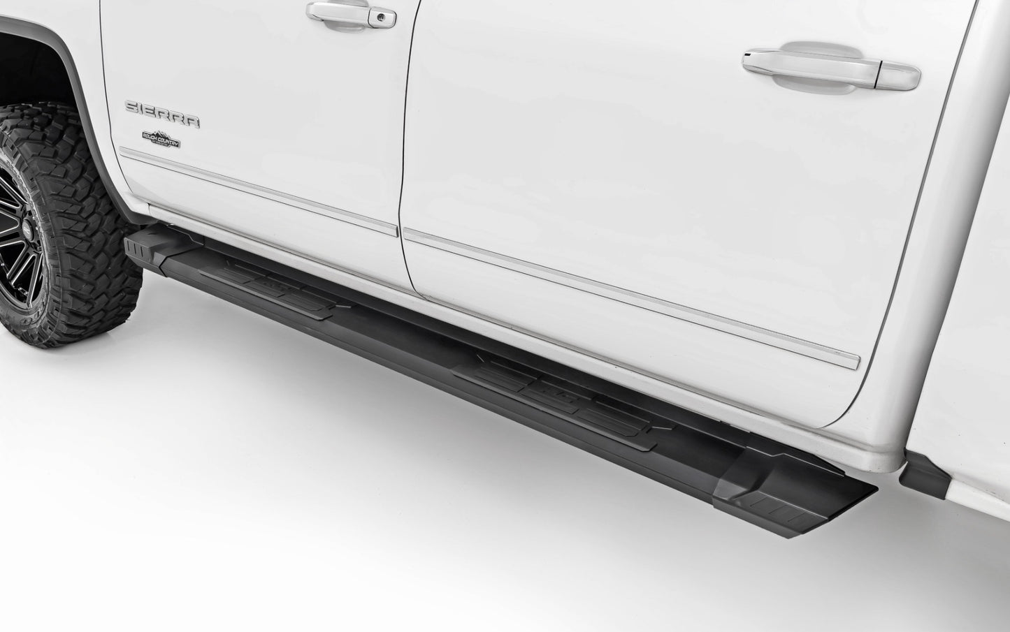 HD2 Aluminum Running Boards Ext Cab Silverado/Sierra 1500/2500HD/3500HD (07-19 & Classic) Rough Country-2