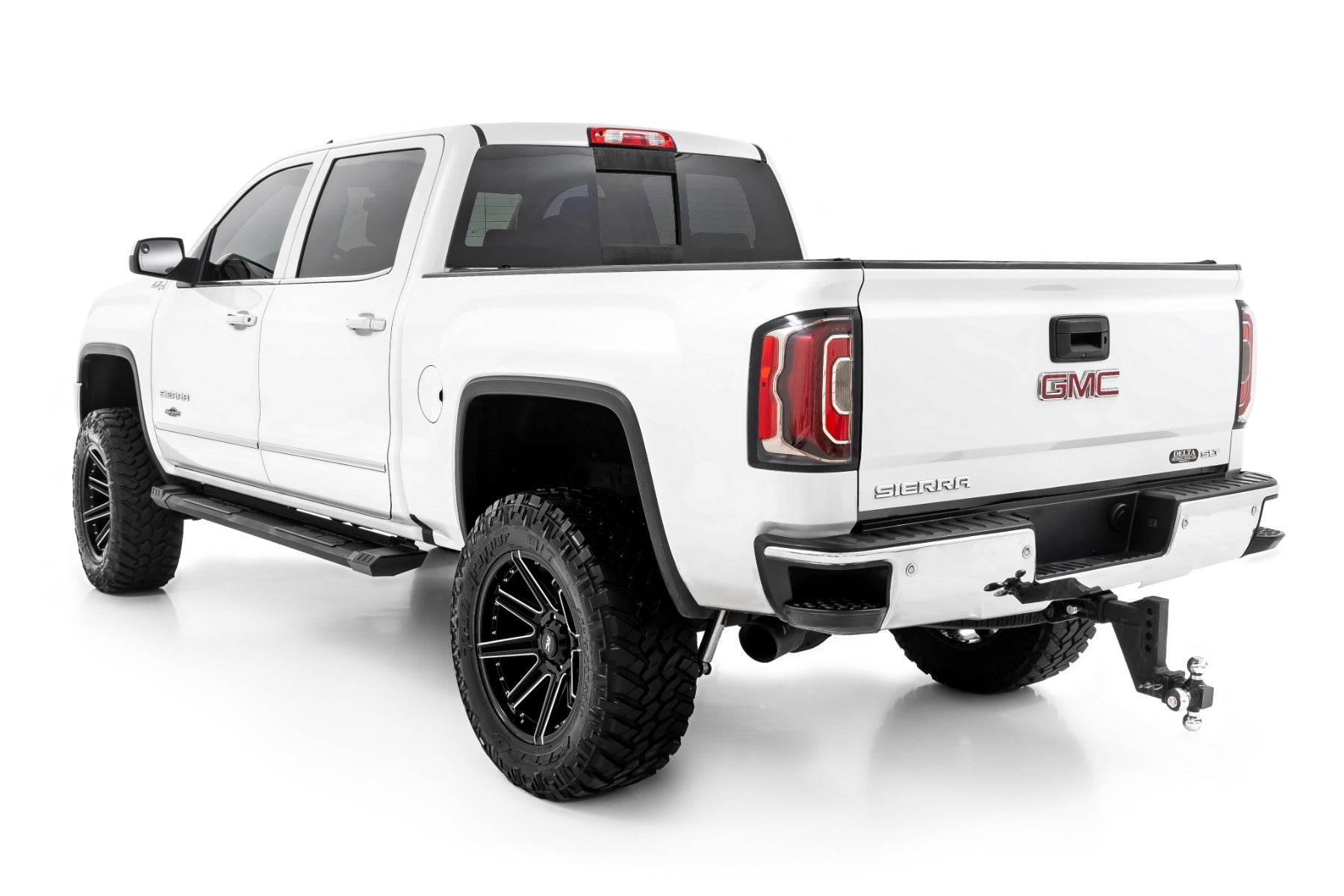 HD2 Aluminum Running Boards Ext Cab Silverado/Sierra 1500/2500HD/3500HD (07-19 & Classic) Rough Country-3