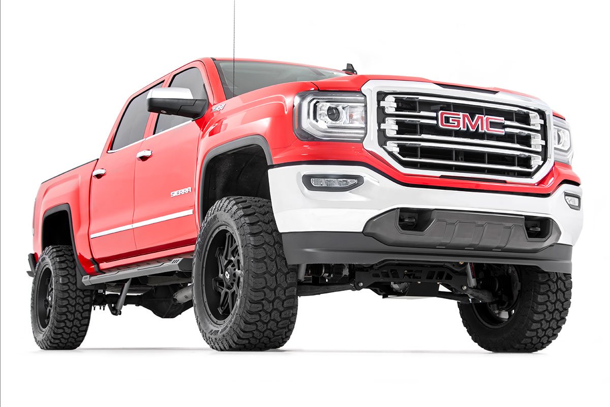 Rough Country HD2 Running Boards 07-19 Silverado/Sierra Rough Country