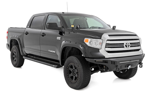HD2 Aluminum Running Boards Crewmax Cab Toyota Tundra 2WD/4WD (2007-2021) Rough Country-1