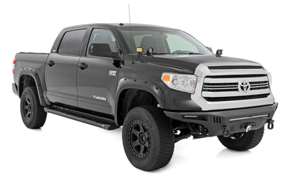 HD2 Aluminum Running Boards Crewmax Cab Toyota Tundra 2WD/4WD (2007-2021) Rough Country-1