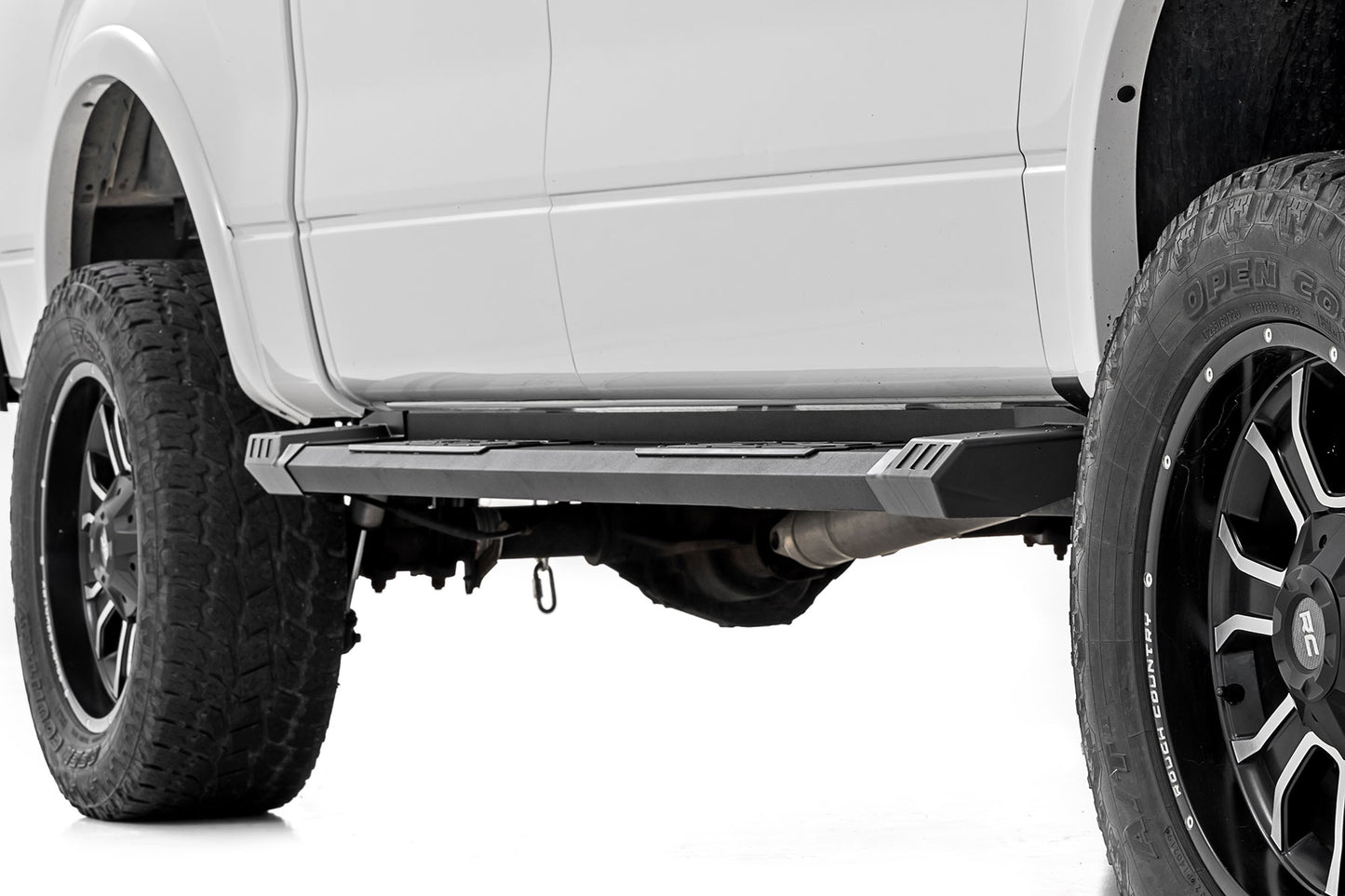 HD2 Aluminum Running Boards Super Crew Cab Ford F-150 2WD/4WD (2009-2014) Rough Country-2