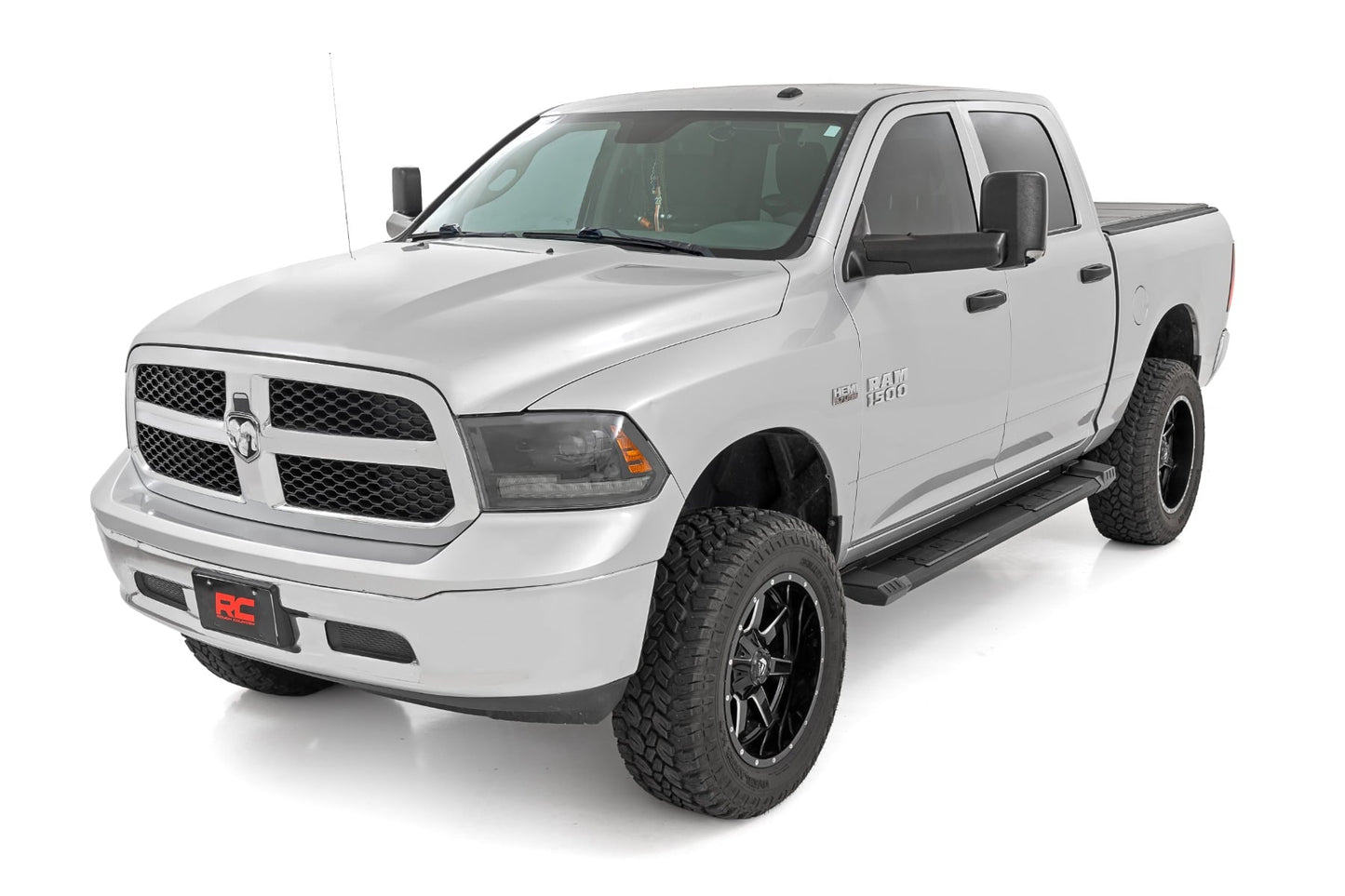 HD2 Running Boards Crewmax Cab Ram 1500/2500/3500 2WD/4WD (2010-2025 & Classic) Rough Country-2