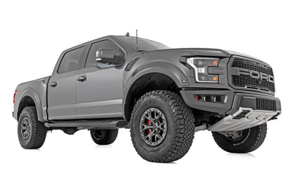 HD2 Aluminum Running Boards Crew Cab Ford F-150/Lightning/F-250/F-350/Raptor (15-26) Rough Country-1