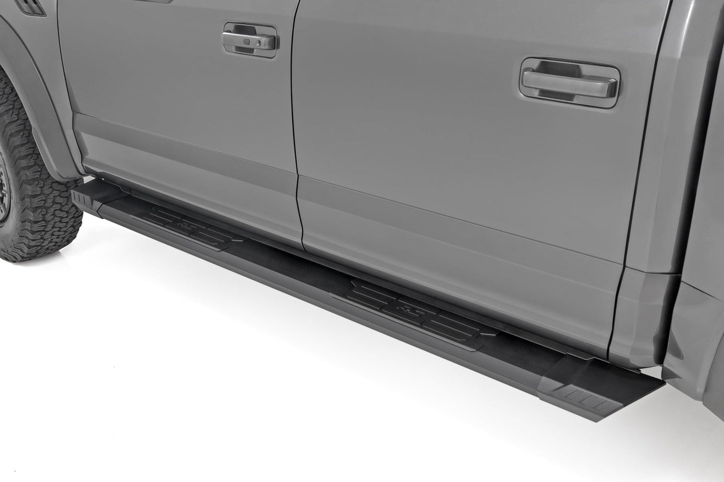 HD2 Aluminum Running Boards Crew Cab Ford F-150/Lightning/F-250/F-350/Raptor (15-26) Rough Country-2