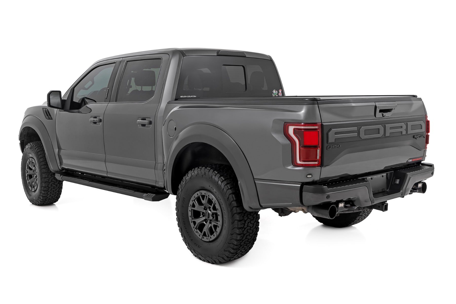 HD2 Aluminum Running Boards Crew Cab Ford F-150/Lightning/F-250/F-350/Raptor (15-26) Rough Country-3
