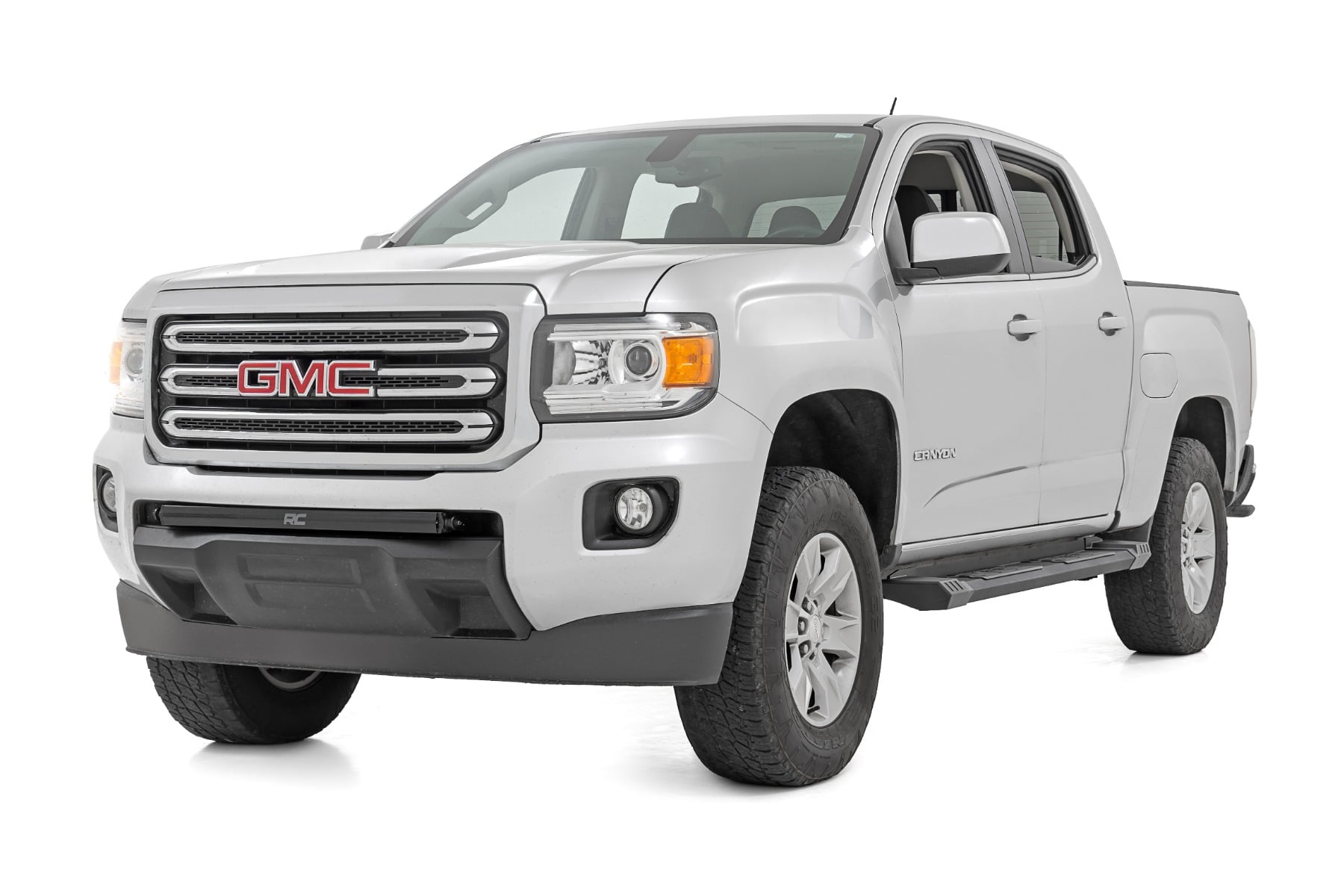 HD2 Aluminum Running Boards Crew Cab Chevy/GMC Canyon/Colorado (15-26) Rough Country-1