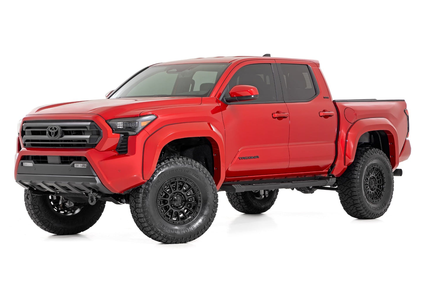 HD2 Aluminum Running Boards Double Cab Toyota Tacoma 2WD/4WD (2024-2026) Rough Country-2
