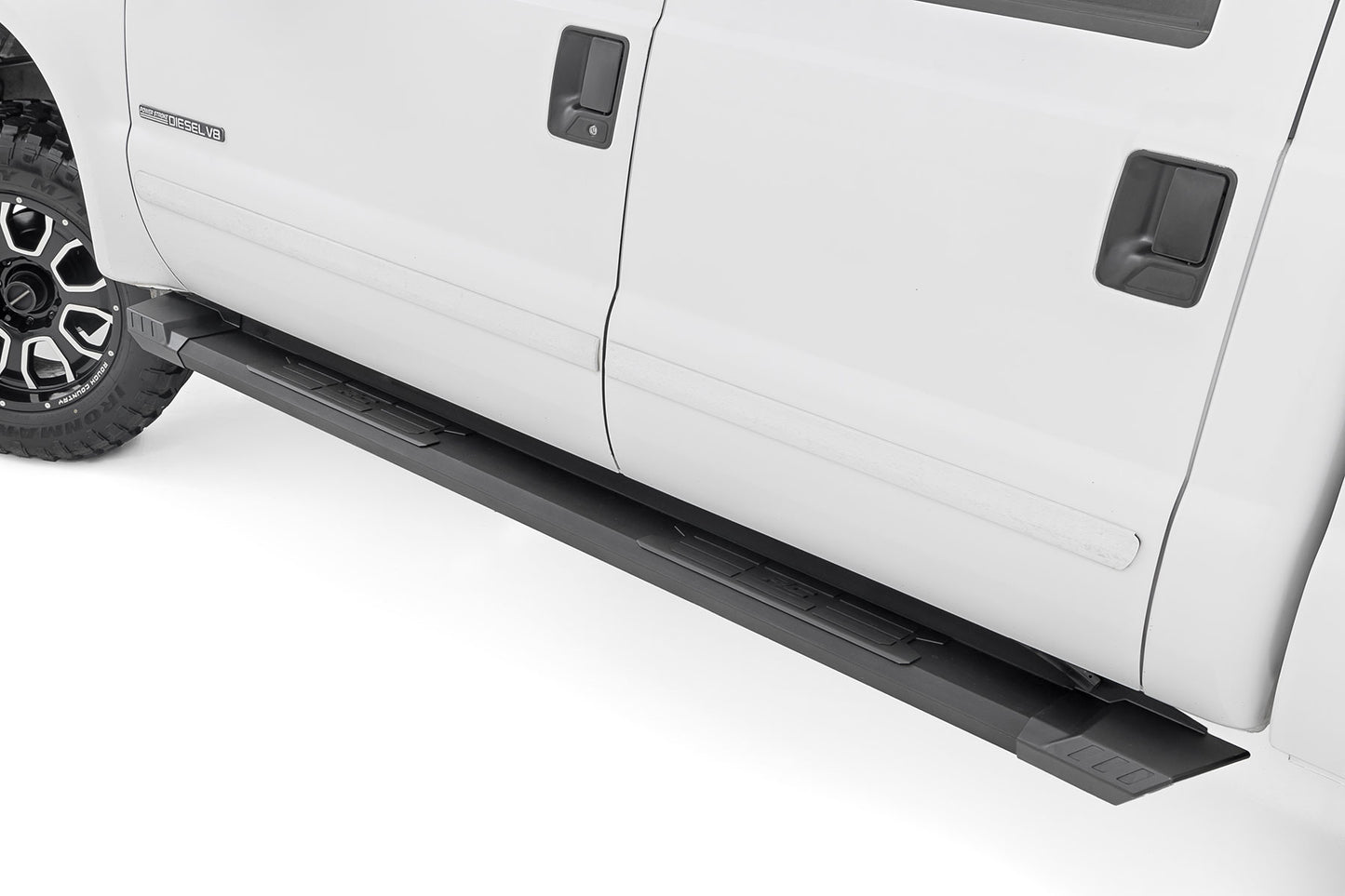 HD2 Aluminum Running Boards Super Crew Cab Ford F-250/F-350 Super Duty (99-16) Rough Country-1