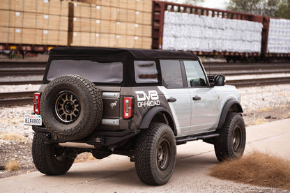 2021 2024 Ford Bronco 4 Door OE Plus Series Side Steps DV8 Offroad-12