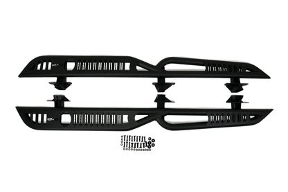 2021 2024 Ford Bronco 4 Door OE Plus Series Side Steps DV8 Offroad-6