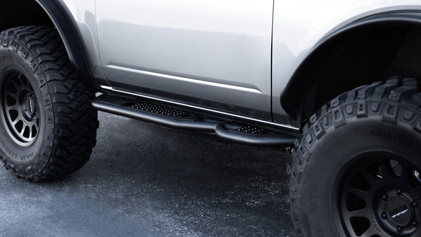 2021 2024 Ford Bronco Oe Plus 2 Door Side Steps DV8 Offroad-1