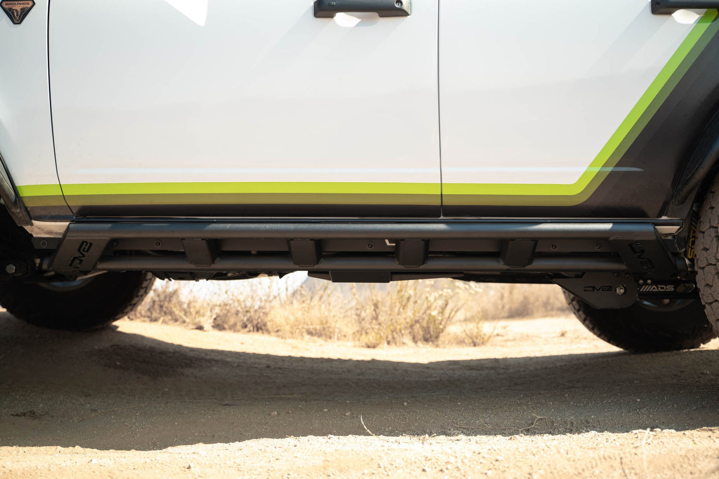 2021 2024 Ford Bronco Fs 15 4 Door Rock Sliders V2 DV8 Offroad-2