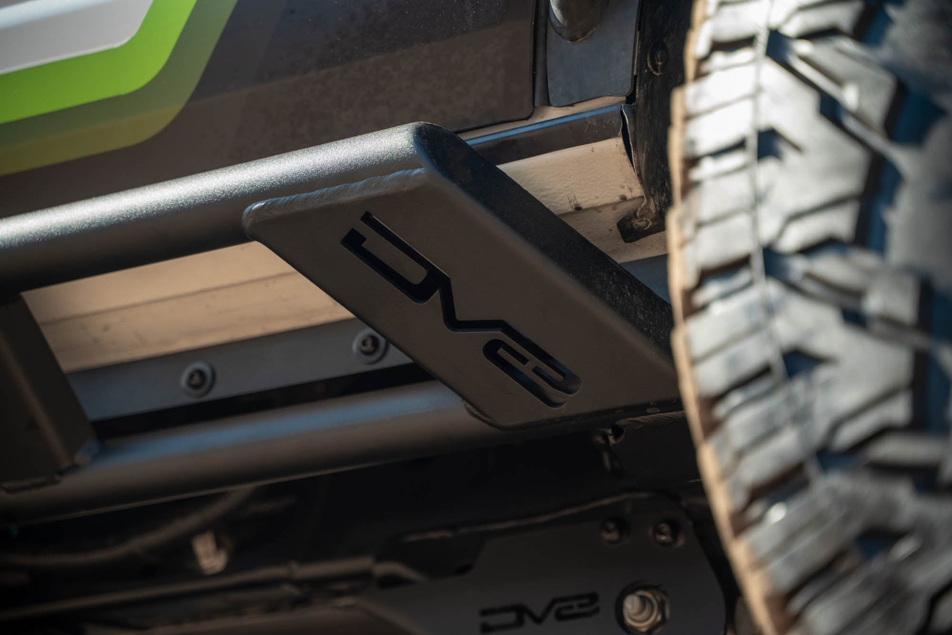 2021 2024 Ford Bronco Fs 15 4 Door Rock Sliders V2 DV8 Offroad-4