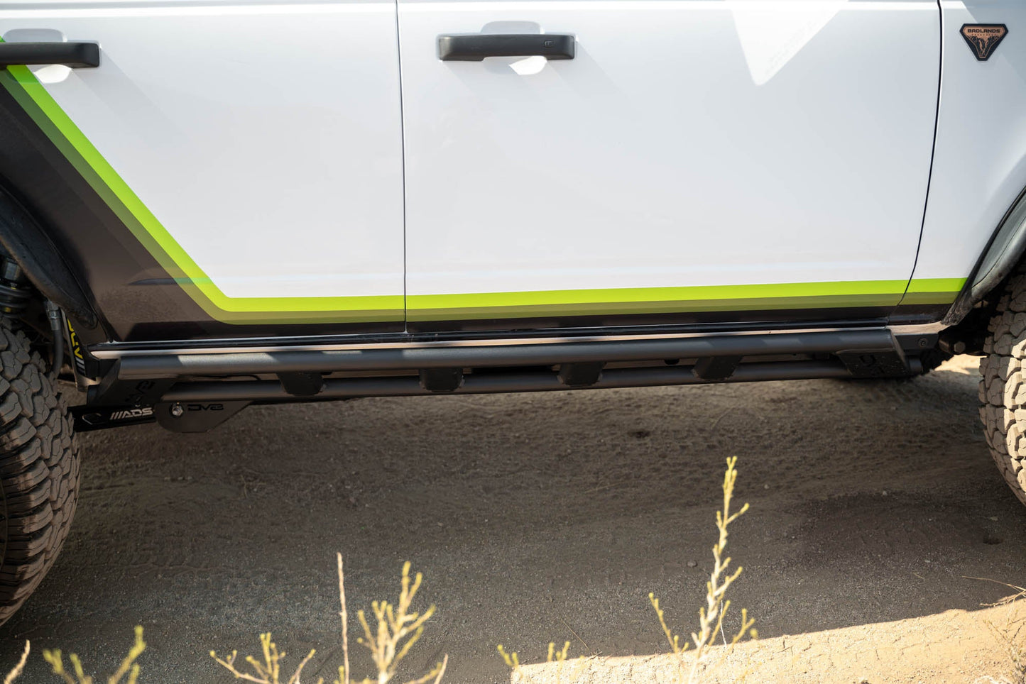2021 2024 Ford Bronco Fs 15 4 Door Rock Sliders V2 DV8 Offroad-7
