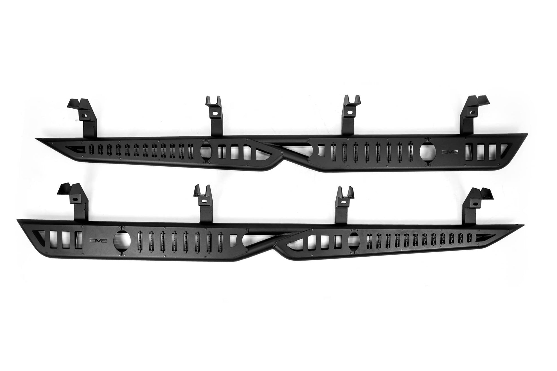 2019 2024 GMC Sierra 1500 & Chevrolet Silverado 1500 Crew Cab OE Plus Side Steps DV8 Offroad-11