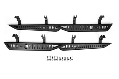 2019 2024 GMC Sierra 1500 & Chevrolet Silverado 1500 Crew Cab OE Plus Side Steps DV8 Offroad-12