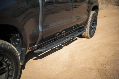 2019 2024 GMC Sierra 1500 & Chevrolet Silverado 1500 Crew Cab OE Plus Side Steps DV8 Offroad-3