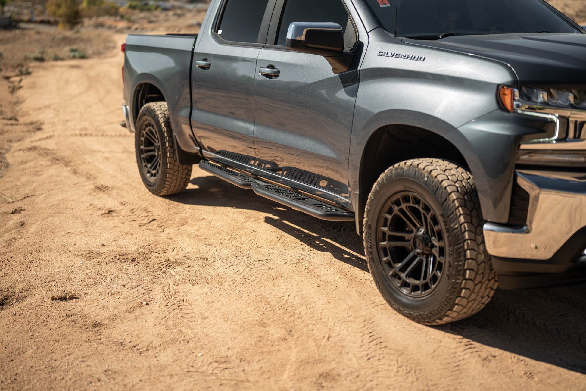 2019 2024 GMC Sierra 1500 & Chevrolet Silverado 1500 Crew Cab OE Plus Side Steps DV8 Offroad-4