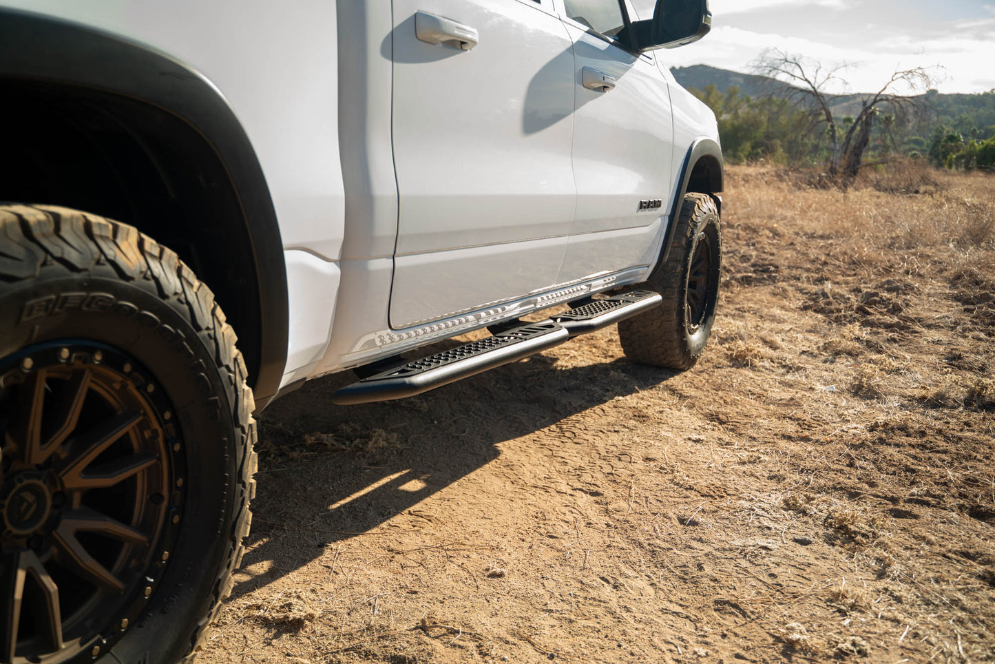 2019 2025 RAM 1500 Crew Cab OE Plus Side Steps DV8 Offroad-7