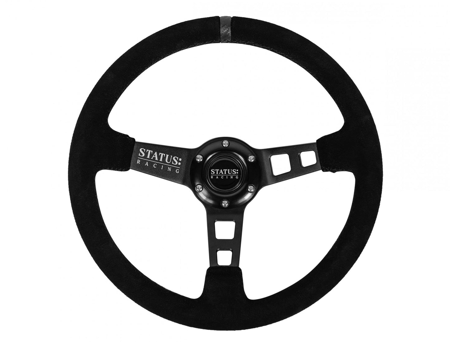 Deep Dish Suede Steering Wheel 13 Inch Diameter PRP Seats-8