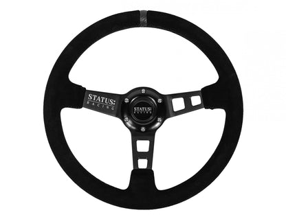 Deep Dish Suede Steering Wheel 13 Inch Diameter PRP Seats-8