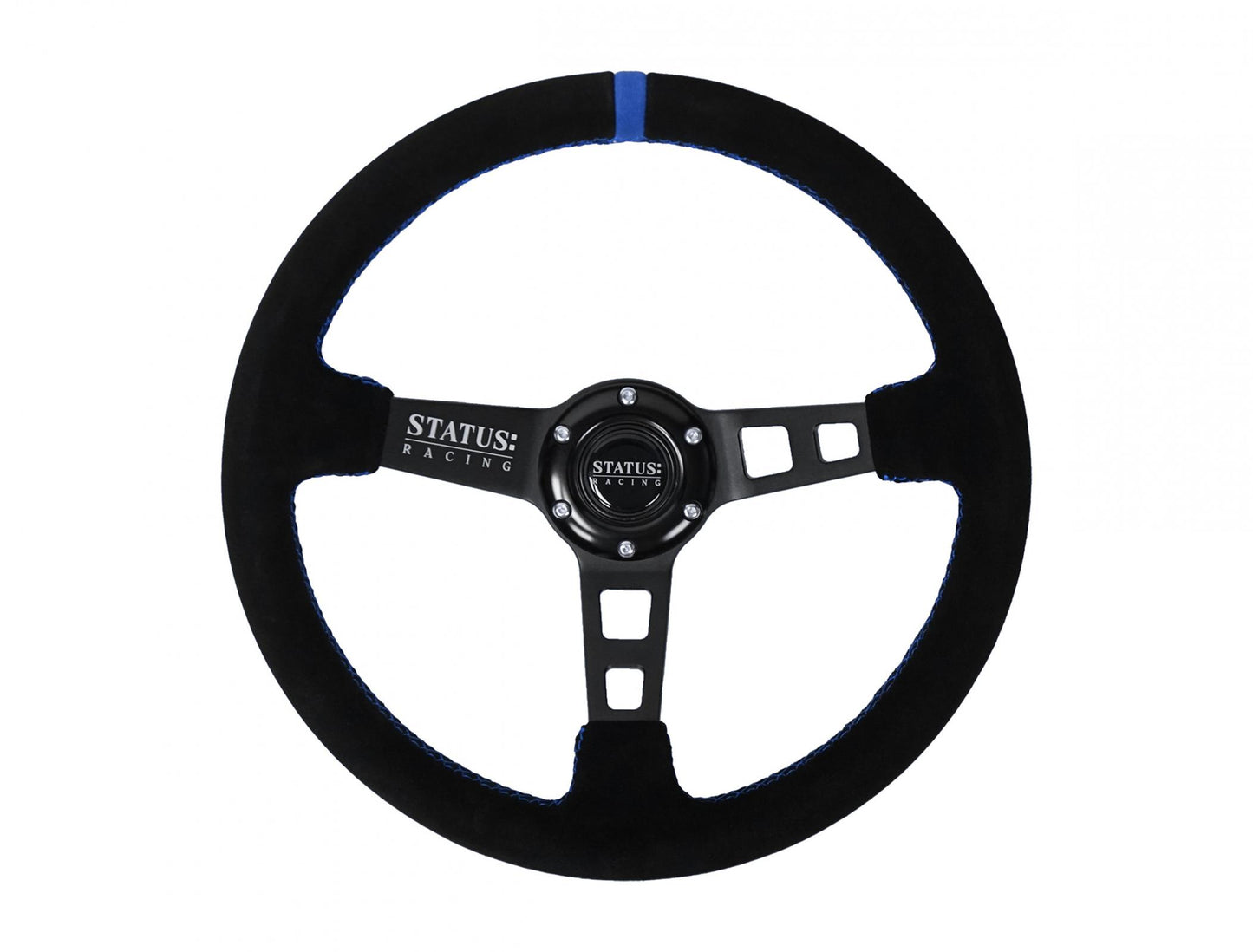 Deep Dish Suede Steering Wheel 13 Inch Diameter PRP Seats-4
